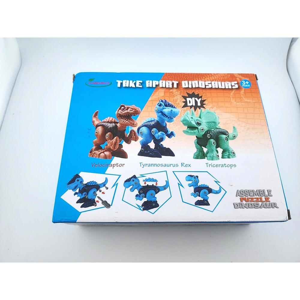 Meigo Assemble Puzzle Dinosaur Tools Set Take Apart Ages 3+ DINOSAUR Building